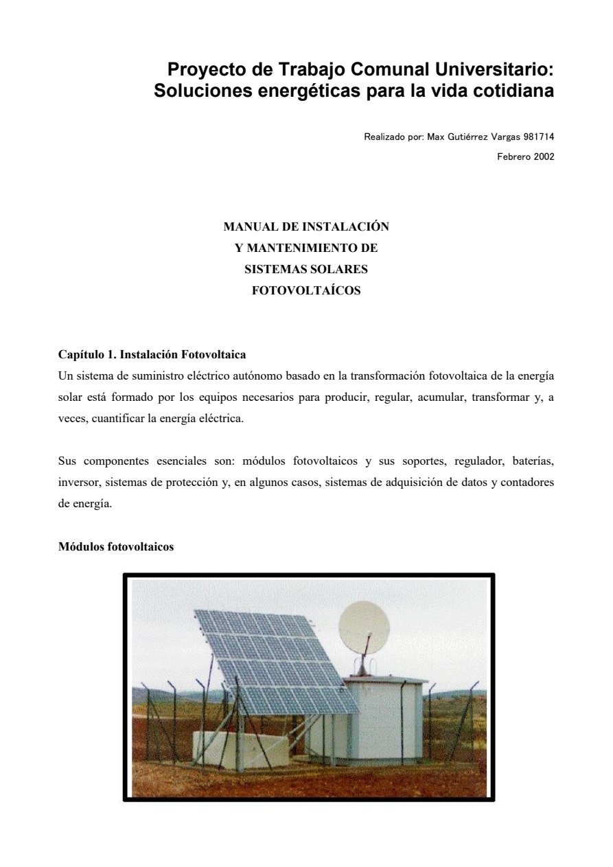 Manual de instalacion sistemas fotovoltaicos